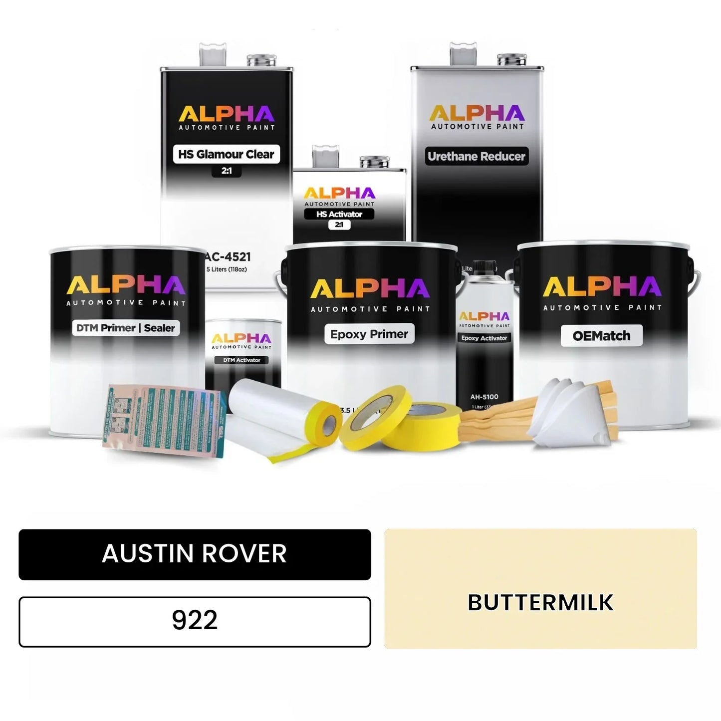AUSTIN ROVER BUTTERMILK 922 OEMatch Vehicle Paint Kit