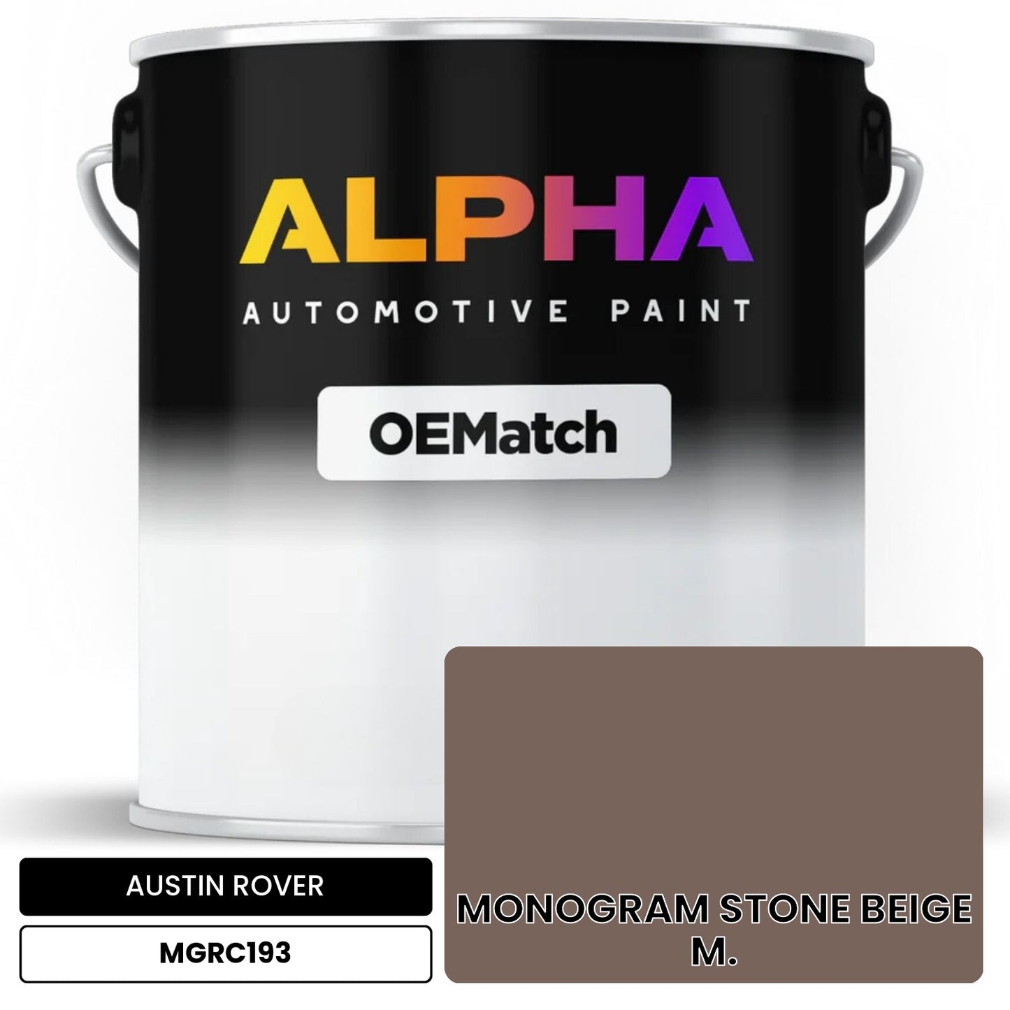 AUSTIN ROVER MONOGRAM STONE BEIGE M. MGRC193 OEMatch Basecoat