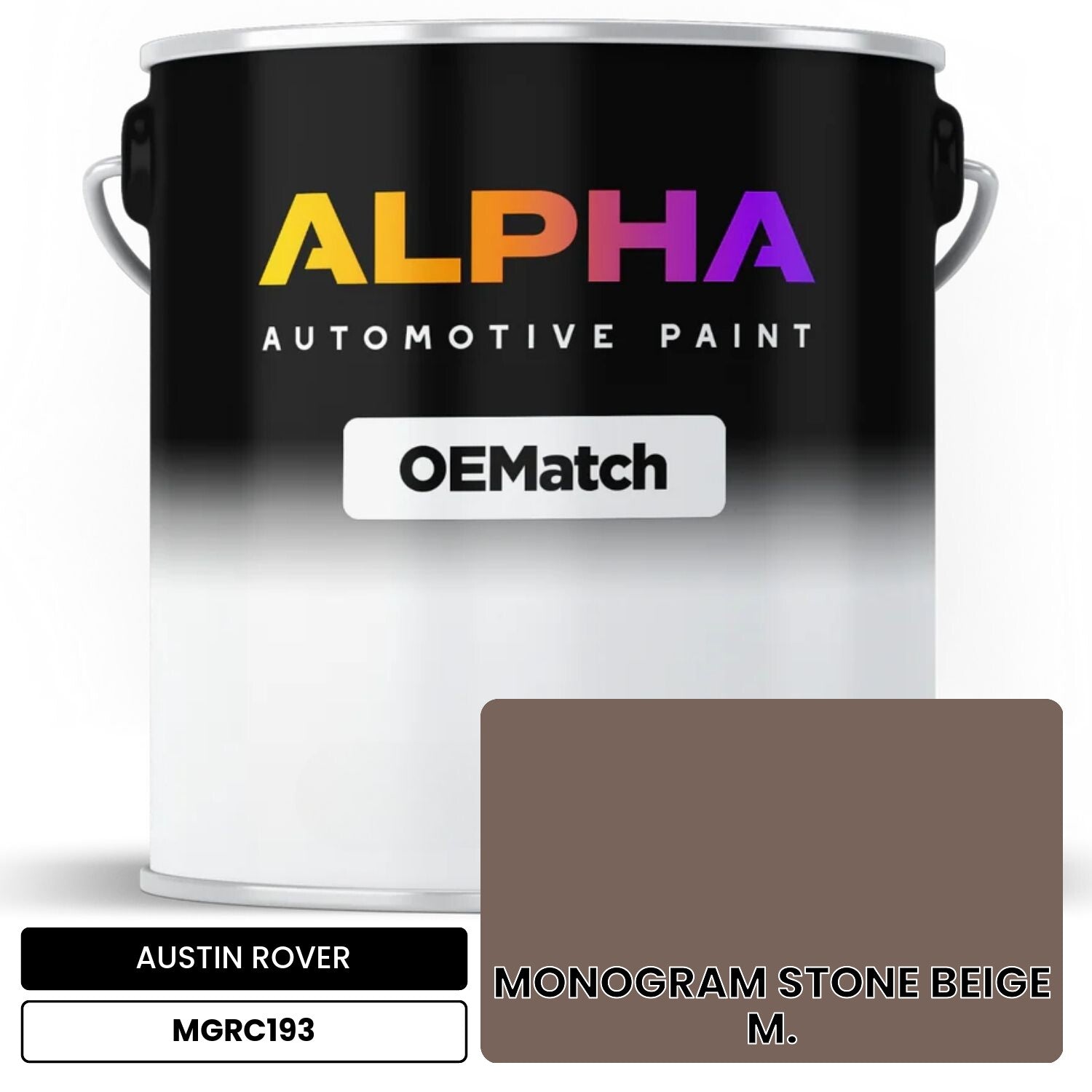 AUSTIN ROVER MONOGRAM STONE BEIGE M. MGRC193 OEMatch Basecoat