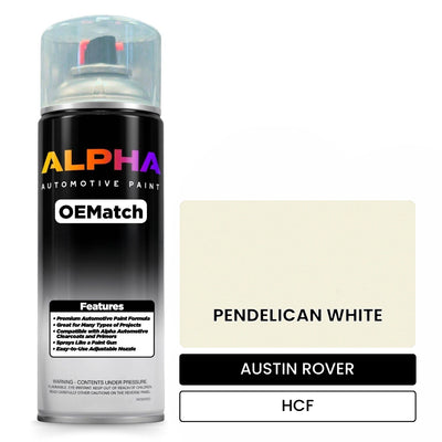 AUSTIN ROVER PENDELICAN WHITE HCF | OEMatch Automotive Spraycan