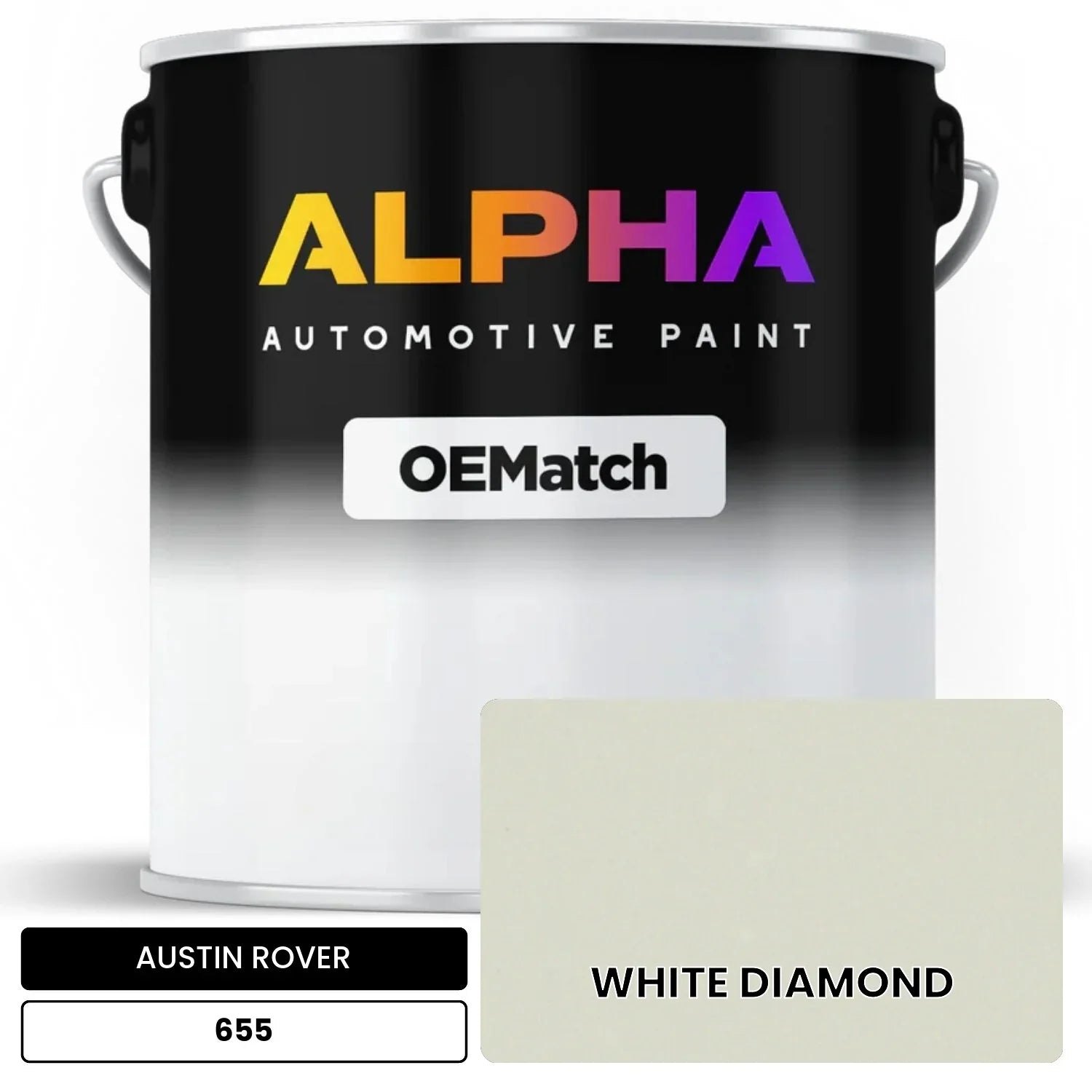 AUSTIN ROVER WHITE DIAMOND 655 OEMatch Basecoat