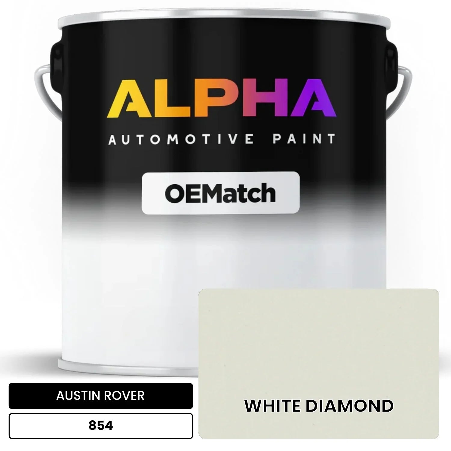 AUSTIN ROVER WHITE DIAMOND 854 OEMatch Basecoat