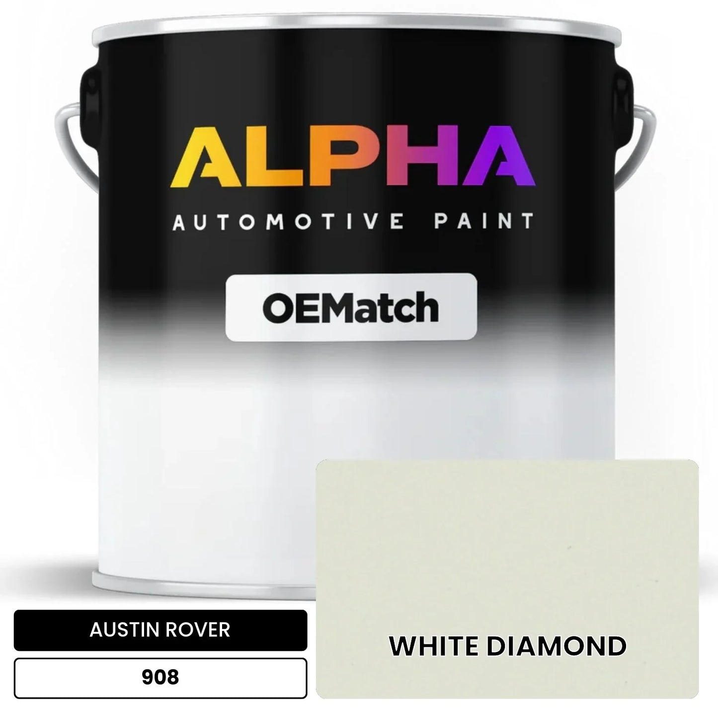 AUSTIN ROVER WHITE DIAMOND 908 OEMatch Basecoat