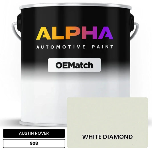 AUSTIN ROVER WHITE DIAMOND 908 OEMatch Basecoat