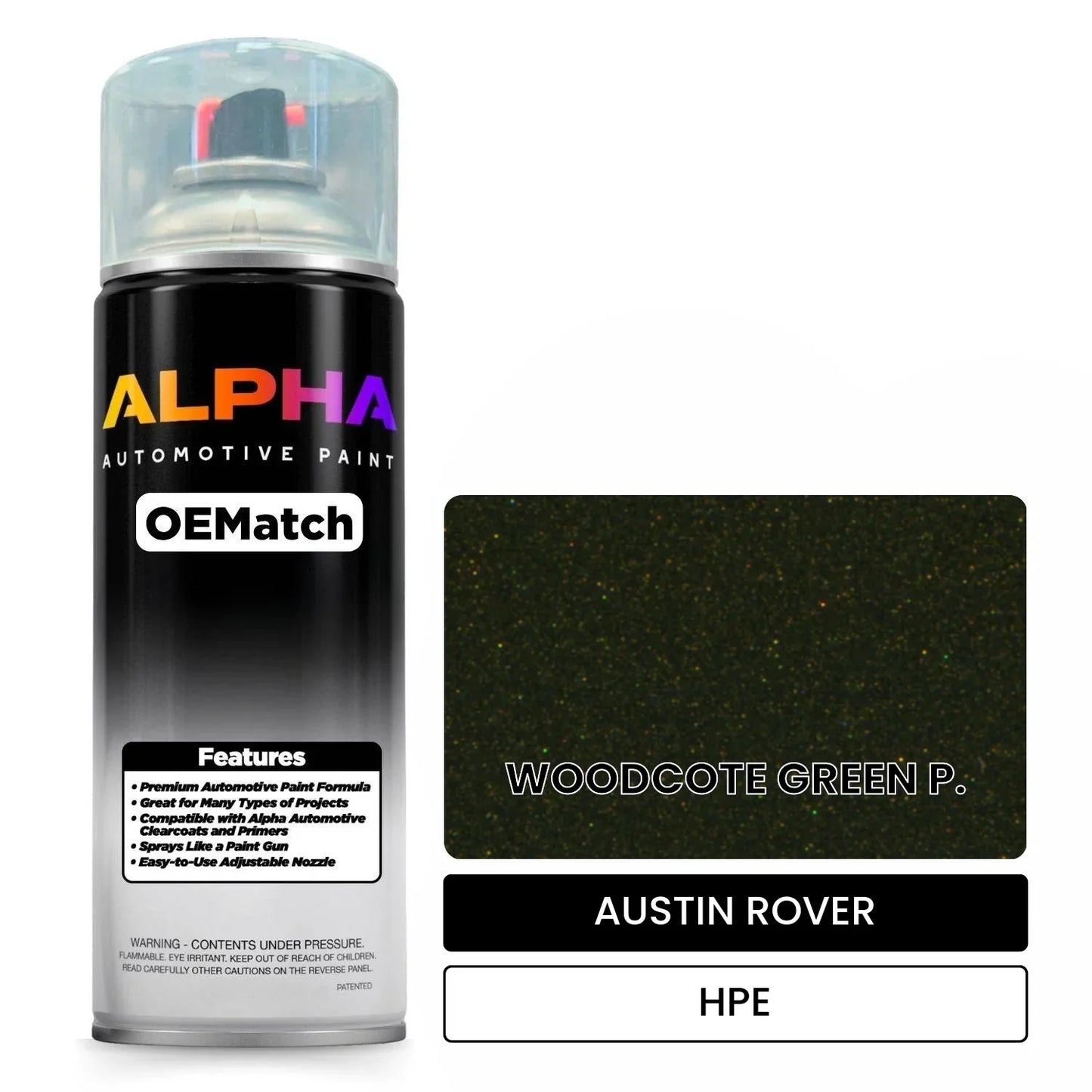 AUSTIN ROVER WOODCOTE GREEN P. HPE OEMatch Spraycan