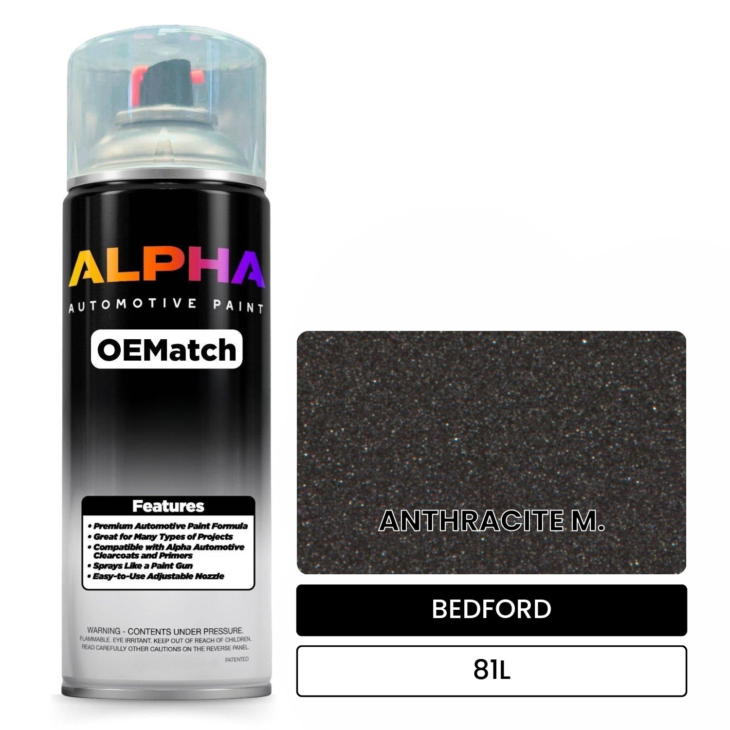 BEDFORD ANTHRACITE M. 81L OEMatch Spraycan