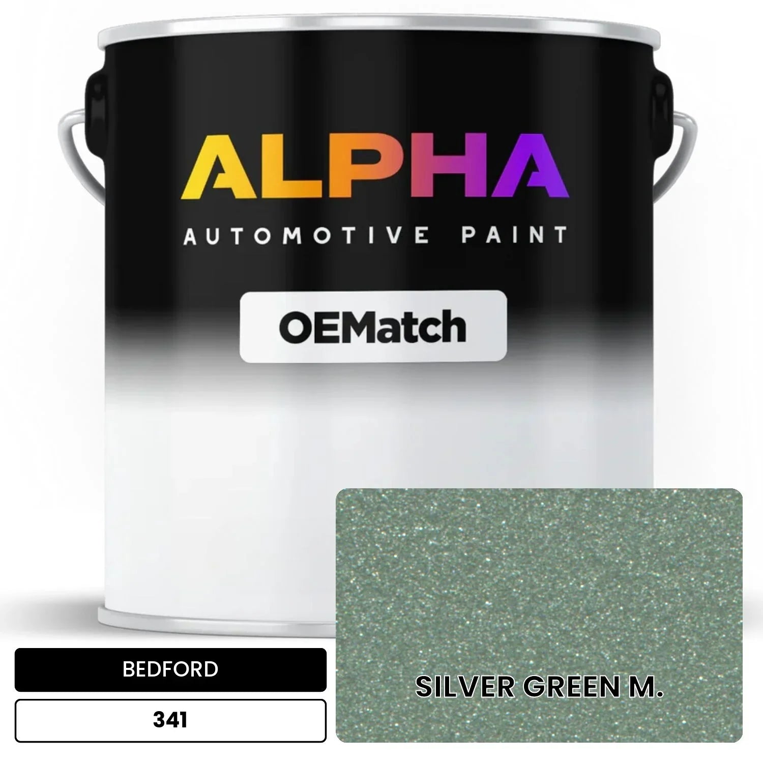 BEDFORD SILVER GREEN M. 341 OEMatch Basecoat