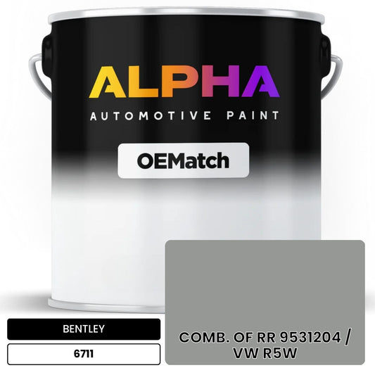 BENTLEY COMB. OF RR 9531204 / VW R5W 6711 OEMatch Basecoat