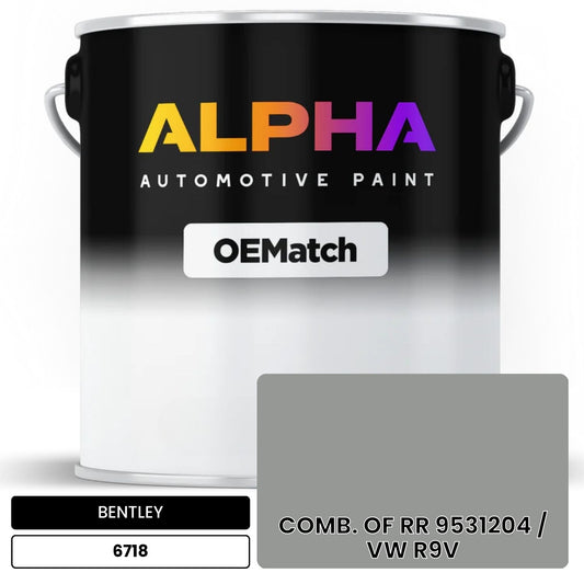 BENTLEY COMB. OF RR 9531204 / VW R9V 6718 OEMatch Basecoat