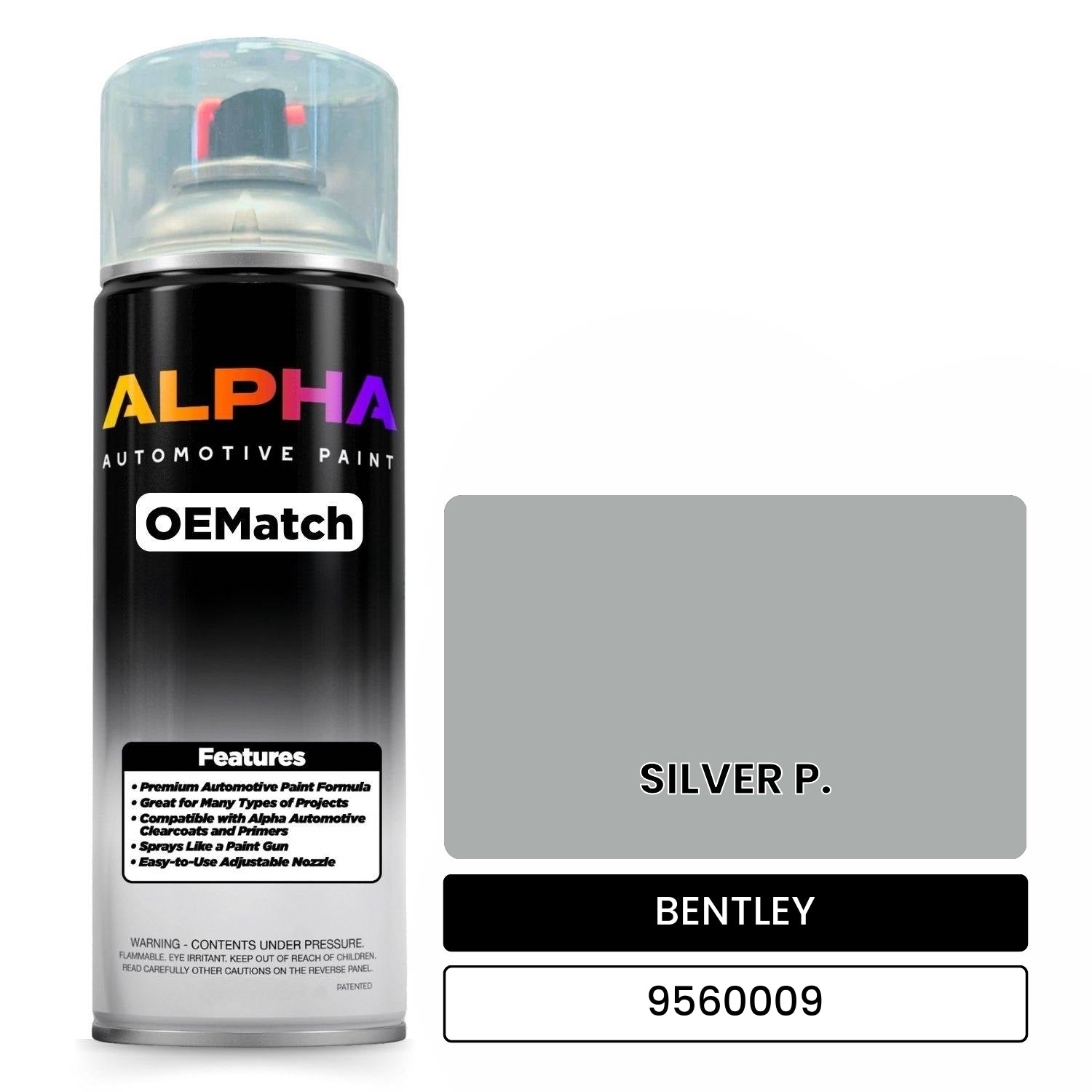 BENTLEY SILVER P. 9560009 OEMatch Spraycan