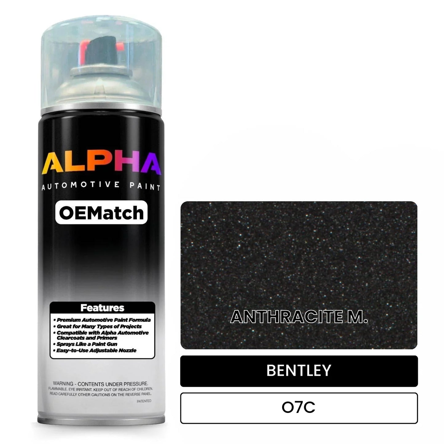 BENTLEY ANTHRACITE M. O7C OEMatch Spraycan