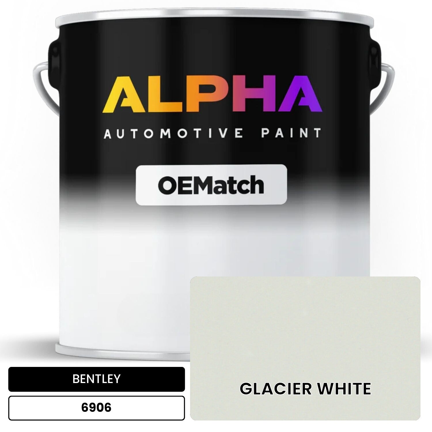 BENTLEY GLACIER WHITE 6906 OEMatch Basecoat