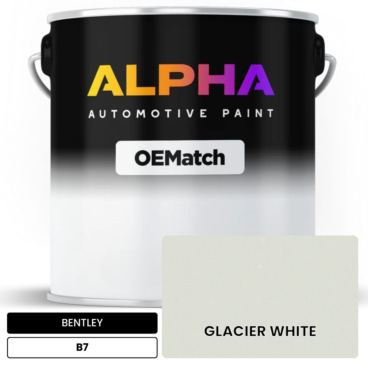 BENTLEY GLACIER WHITE B7 OEMatch Basecoat