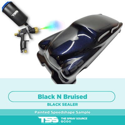 Black N Bruised Pre-Sprayed Speedshape Paint Sample (Black Ground Coat) - The Spray Source - Tamco Paint