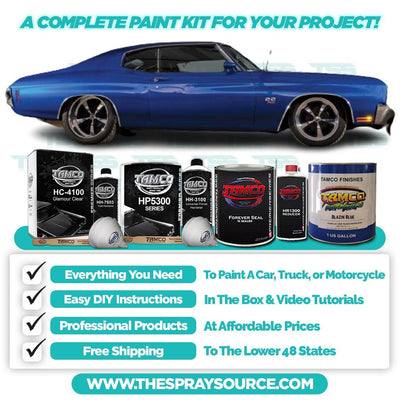 Blazin Blue Car kit (White Ground Coat) - The Spray Source - Tamco Paint