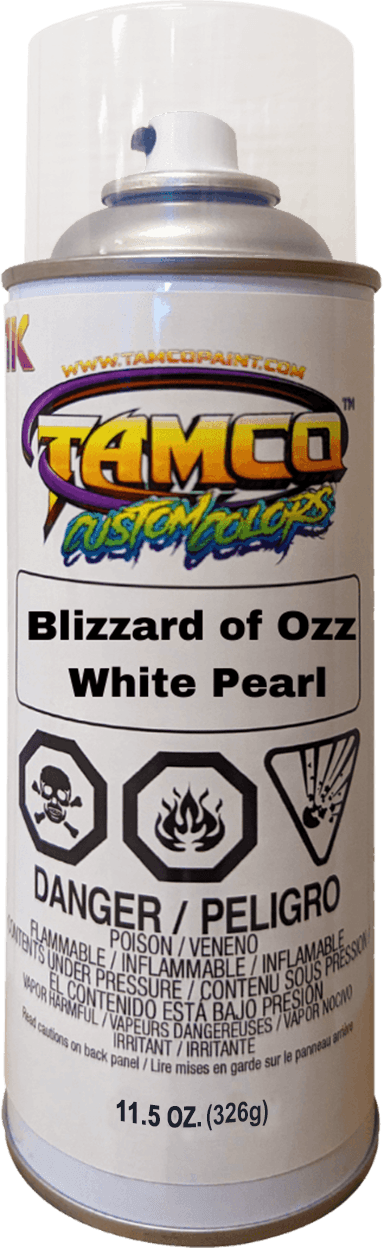 Blizzard Of Ozz White Pearl Series Spray Can - The Spray Source - Tamco Paint