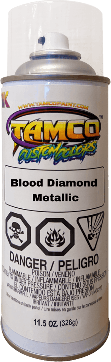 Blood Diamond Metallic Spray Can - The Spray Source - Tamco Paint
