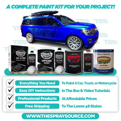Blue Nitrous Large Car Kit (White Ground Coat) - The Spray Source - Tamco Paint
