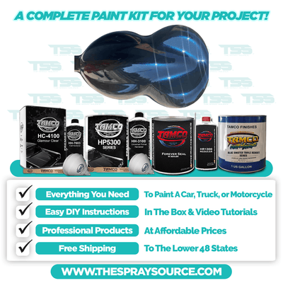 Blue Sinister Triple Reboot Series Medium Car Kit (Black Ground Coat) - The Spray Source - Tamco Paint