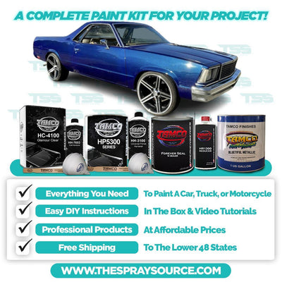 Bluetiful Metallic Car kit (White Ground Coat) - The Spray Source - Tamco Paint