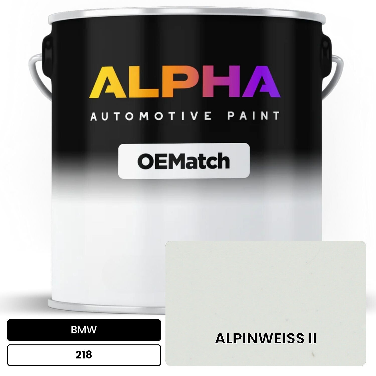 BMW ALPINWEISS II 218 | OEMatch Automotive Basecoat – The Spray Source