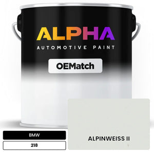 BMW ALPINWEISS II 218 | OEMatch Automotive Basecoat