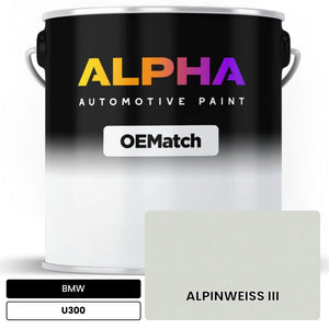 BMW ALPINWEISS III U300 | OEMatch Automotive Basecoat