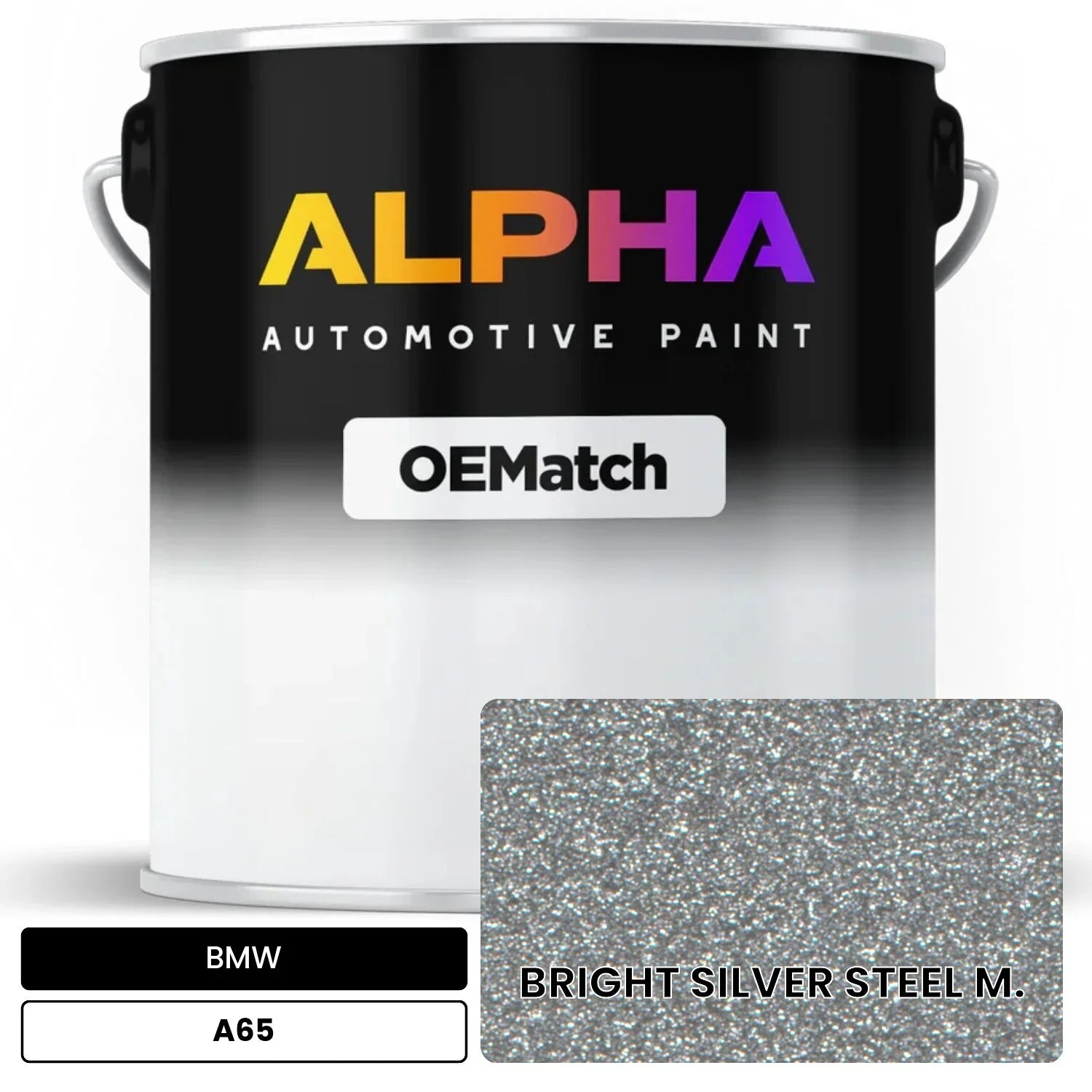 BMW BRIGHT SILVER STEEL M. A65 OEMatch Basecoat