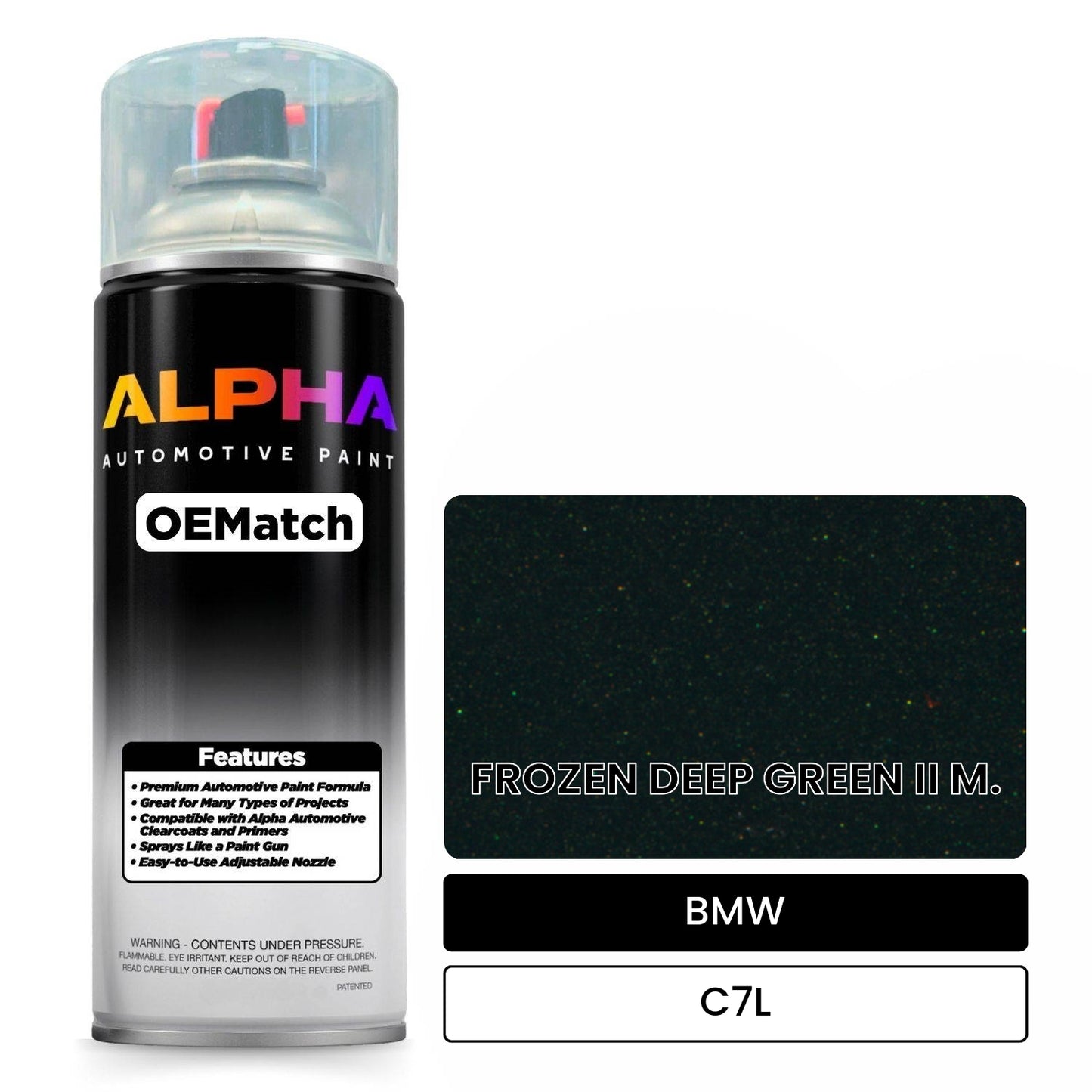 BMW FROZEN DEEP GREEN II M. C7L OEMatch Spraycan
