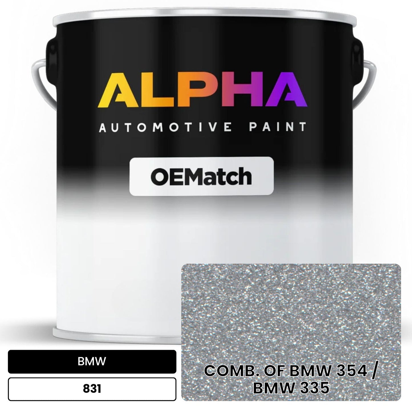 BMW COMB. OF BMW 354 / BMW 335 831 OEMatch Basecoat