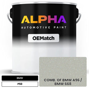 BMW COMB. OF BMW A96 / BMW 668 P50 | OEMatch Automotive Basecoat