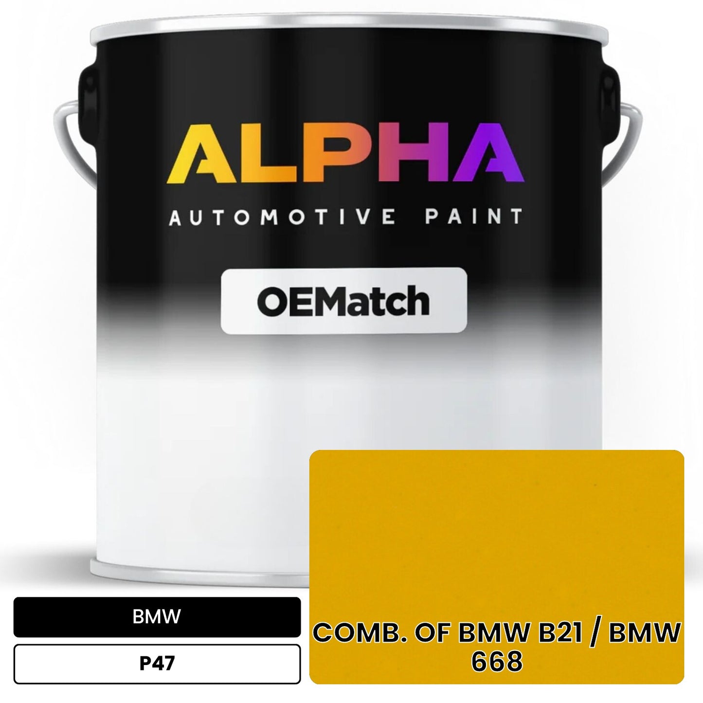 BMW COMB. OF BMW B21 / BMW 668 P47 OEMatch Basecoat