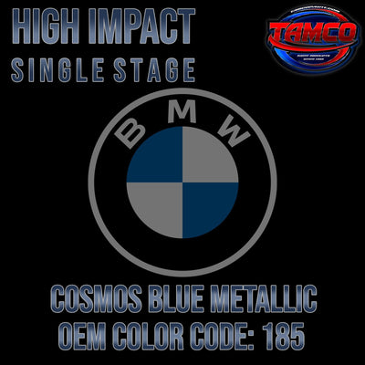 BMW Cosmos Blue Metallic | 185 | 1985-1986 | OEM High Impact Single Stage - The Spray Source - Tamco Paint Manufacturing