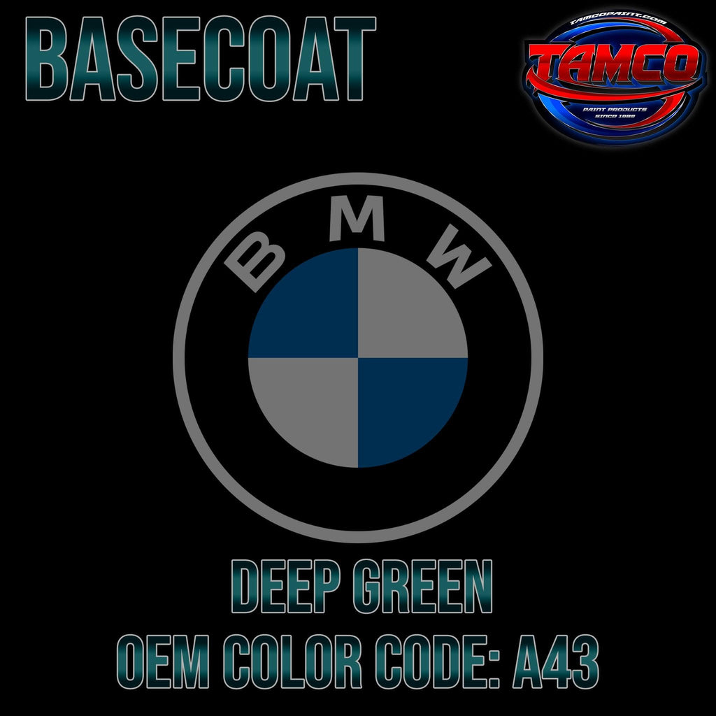 BMW Deep Green | A43 | 2006-2012 | OEM Basecoat - The Spray Source - Tamco Paint Manufacturing