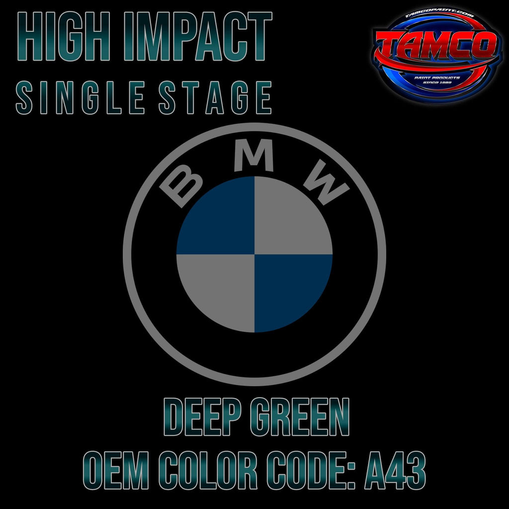 BMW Deep Green | A43 | 2006-2012 | OEM High Impact Single Stage - The Spray Source - Tamco Paint Manufacturing