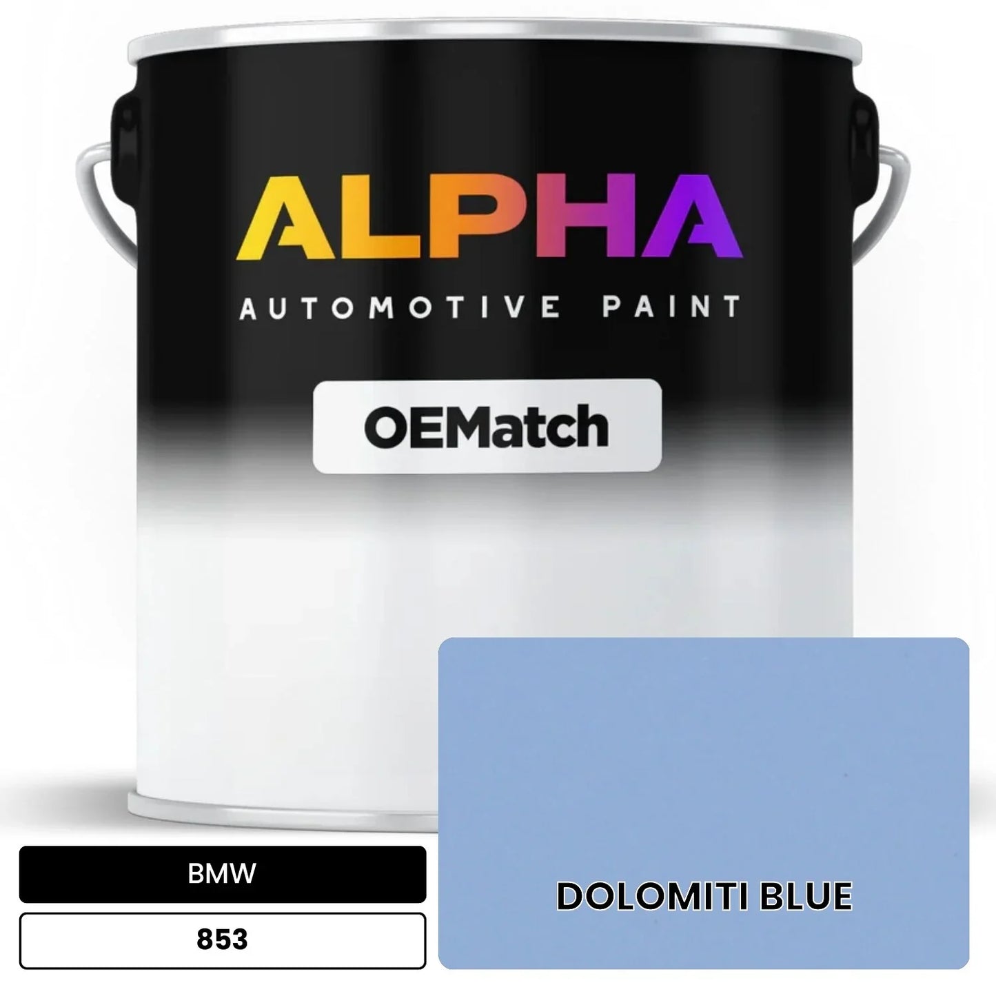 BMW DOLOMITI BLUE 853 OEMatch Basecoat