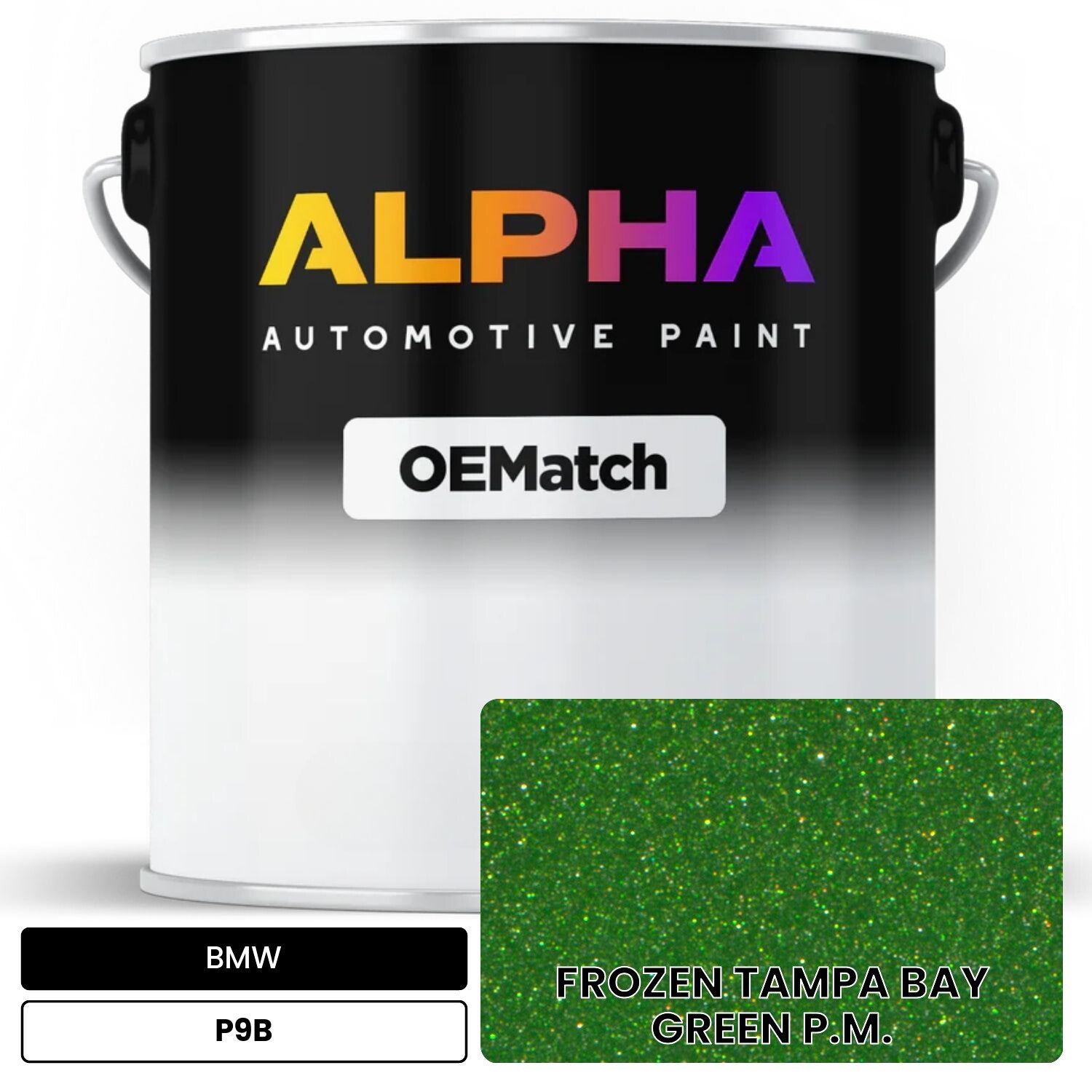 BMW FROZEN TAMPA BAY GREEN P.M. P9B OEMatch Basecoat