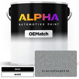 BMW GLACIERSILBER M. WA83 | OEMatch Automotive Basecoat
