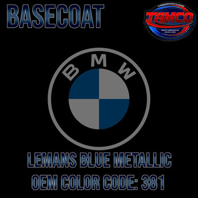BMW Lemans Blue Metallic | 381 | 2000-2015 | OEM Basecoat - The Spray Source - Tamco Paint Manufacturing