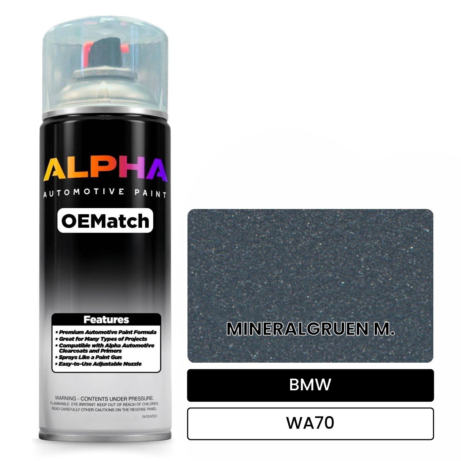 BMW MINERALGRUEN M. WA70 OEMatch Spraycan