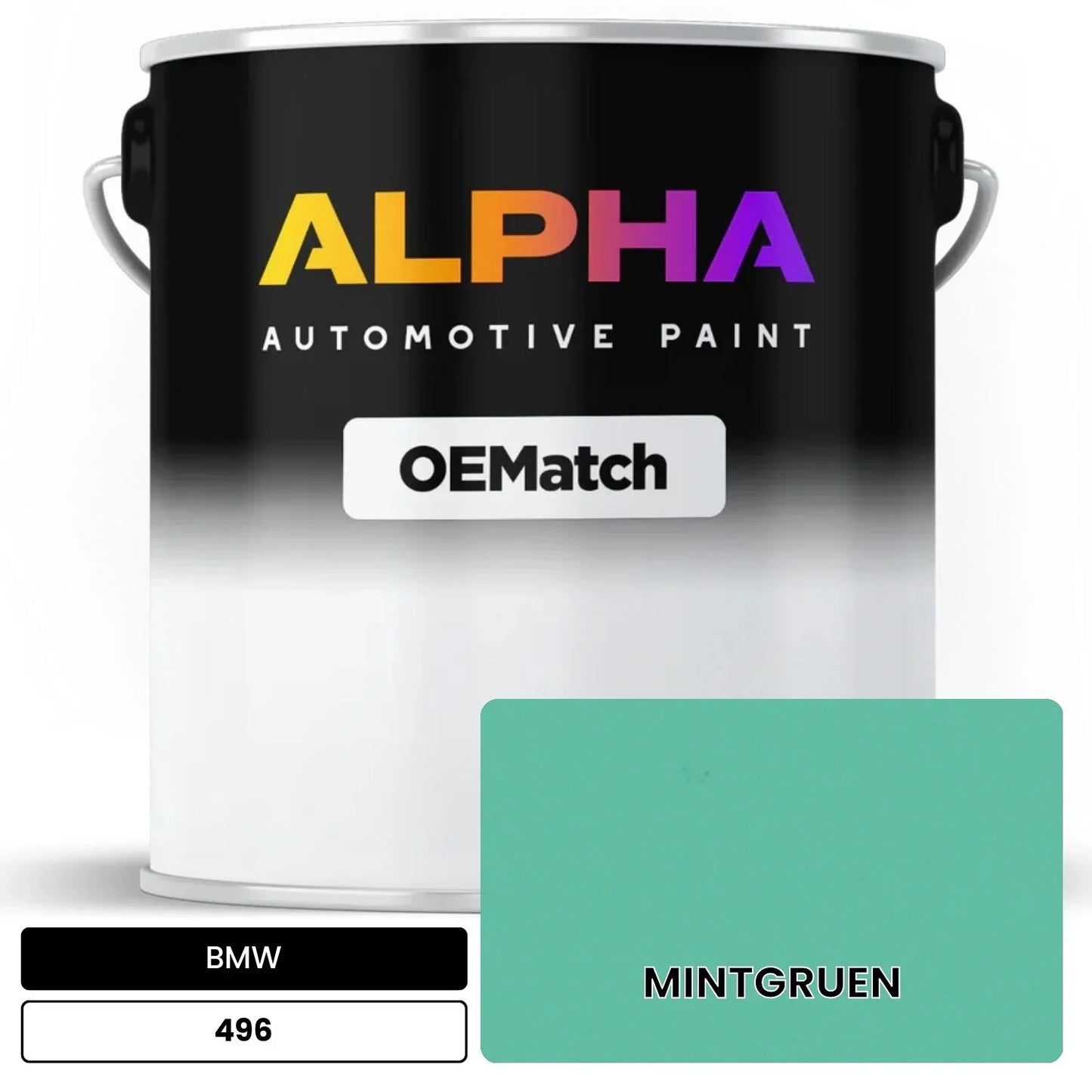 BMW MINTGRUEN 496 OEMatch Basecoat