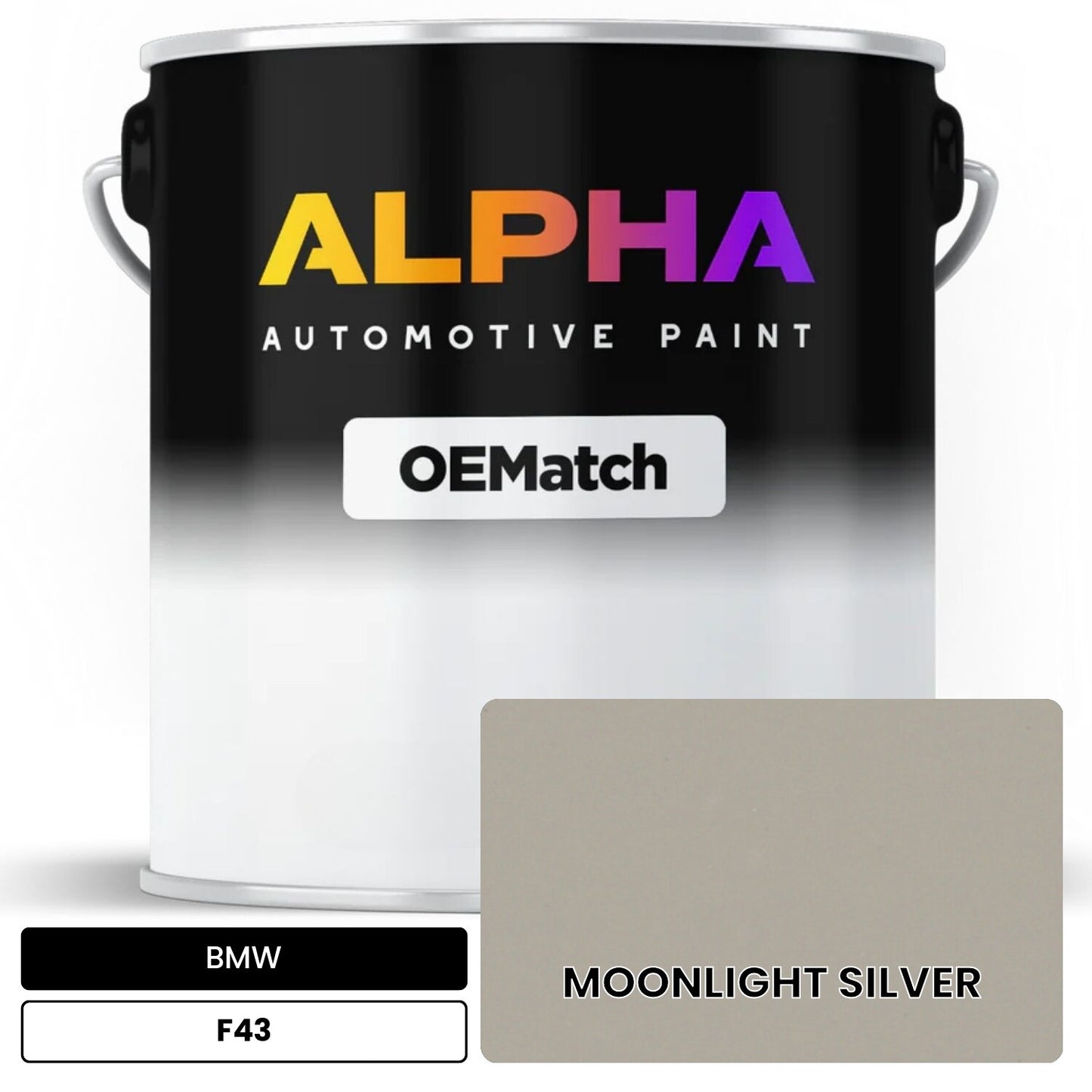 BMW MOONLIGHT SILVER F43 OEMatch Basecoat