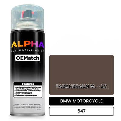 BMW MOTORCYCLE TABAKBRAUN M. - 2C 647 | OEMatch Automotive Spraycan