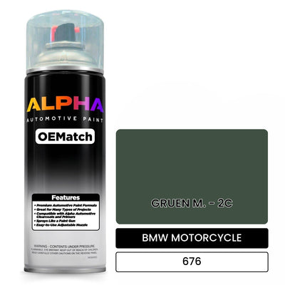BMW MOTORCYCLE GRUEN M. - 2C 676 | OEMatch Automotive Spraycan