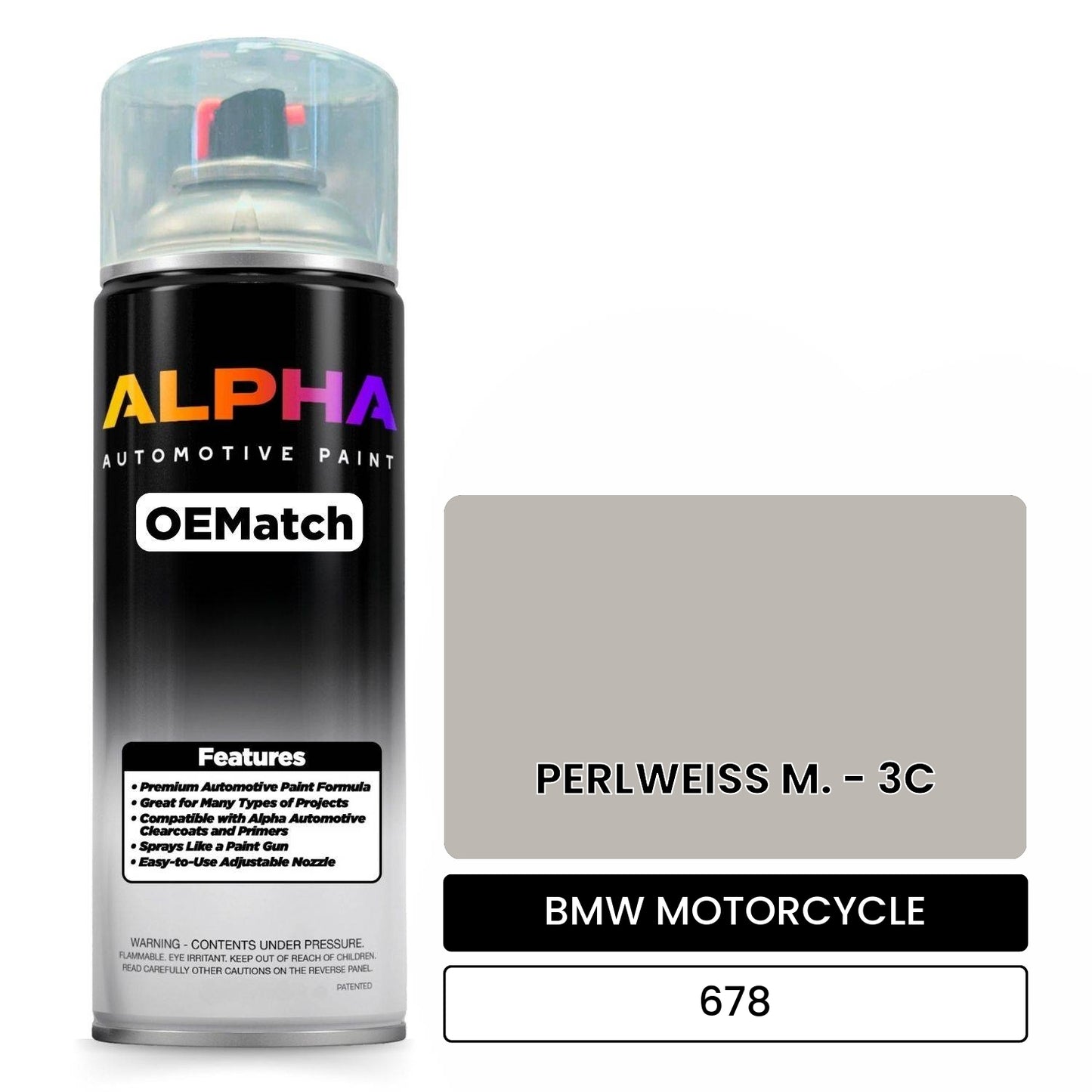 BMW MOTORCYCLE PERLWEISS M. - 3C 678 OEMatch Spraycan