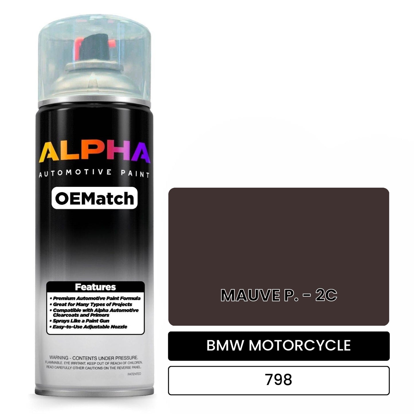 BMW MOTORCYCLE MAUVE P. - 2C 798 OEMatch Spraycan