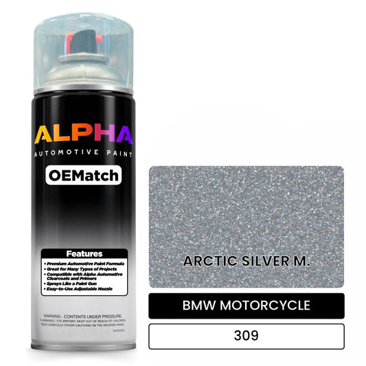 BMW MOTORCYCLE ARCTIC SILVER M. 309 OEMatch Spraycan