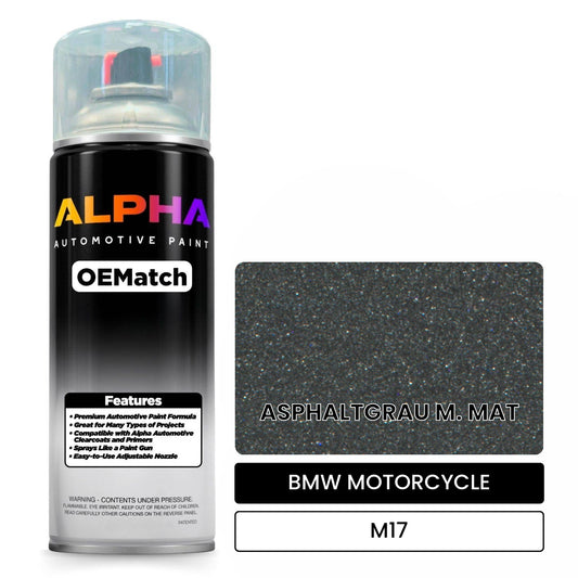 BMW MOTORCYCLE ASPHALTGRAU M. MAT M17 OEMatch Spraycan