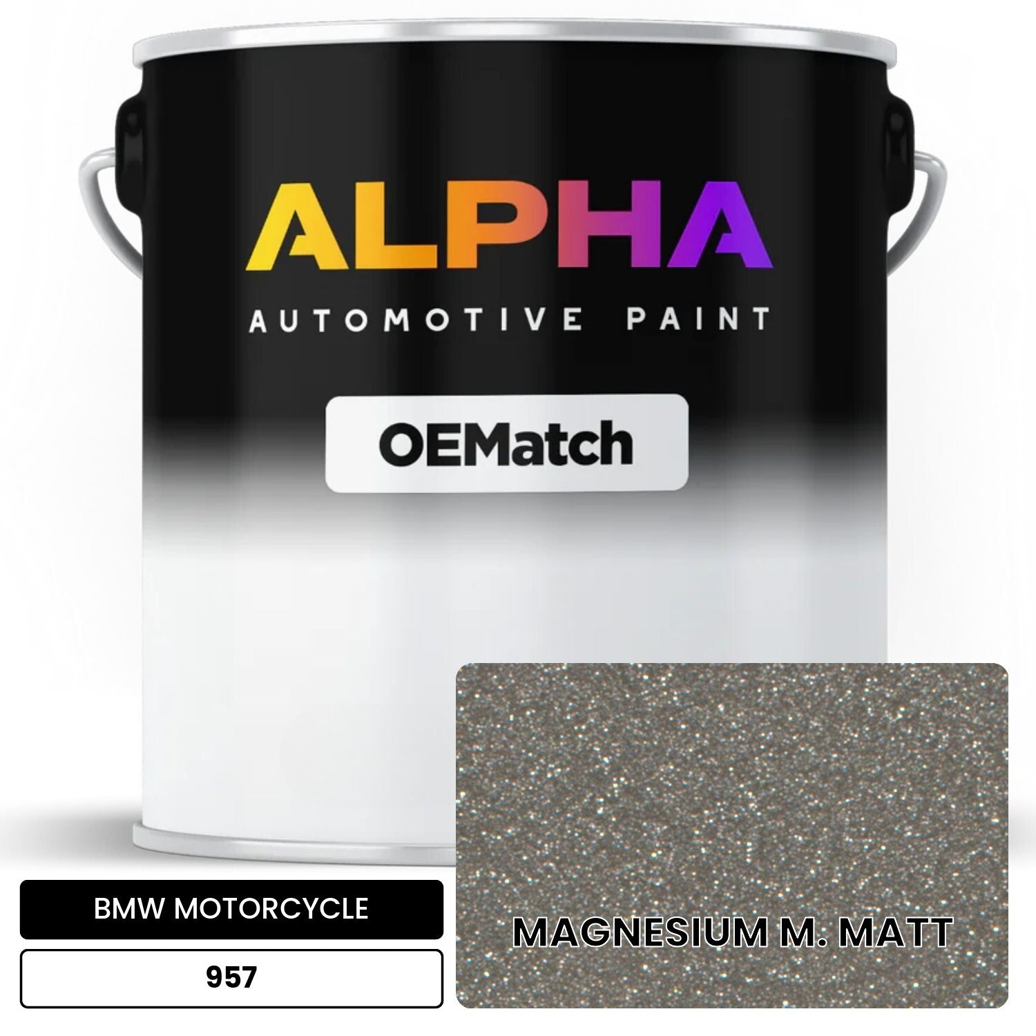 BMW MOTORCYCLE MAGNESIUM M. MATT 957 OEMatch Basecoat