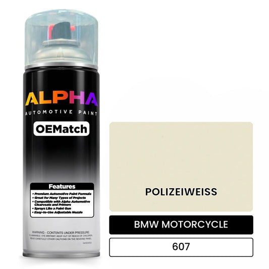 BMW MOTORCYCLE POLIZEIWEISS 607 OEMatch Spraycan